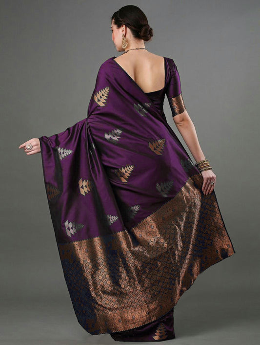 Wedding Wear Wine Saree Collection