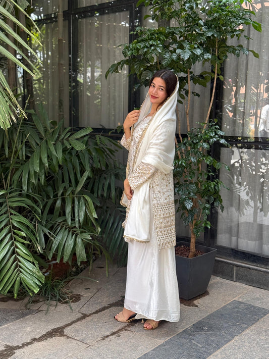 Cream kurta-pant set