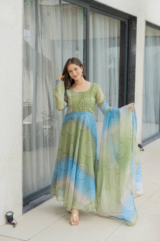 Green Grace Kurta Set