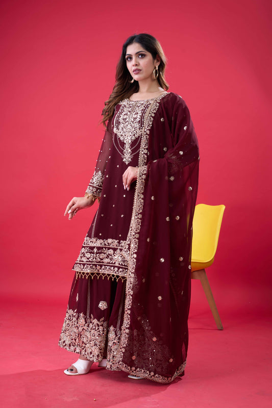 Premium Embroidered Kurta Suit