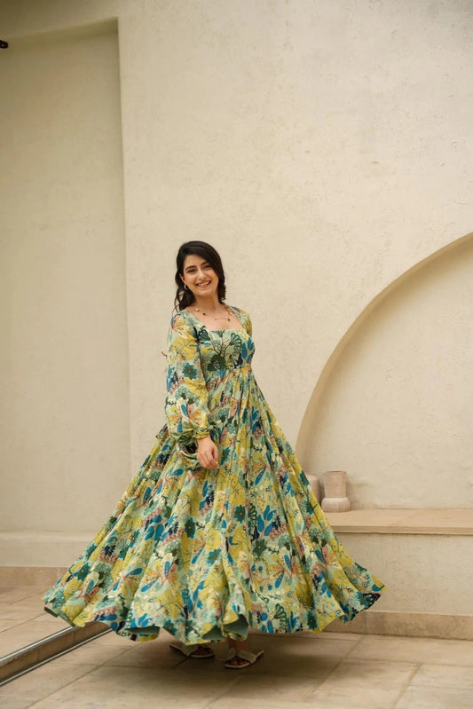 Refreshing Hues: Light Green Maxi Dress