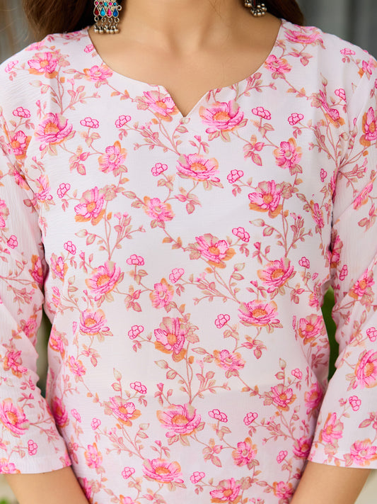 Elegant Pink Kurta Set for Festive Glow