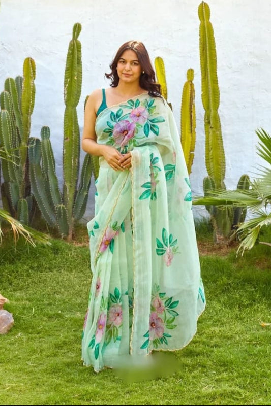 Organza Silk Ready To Wear Saree