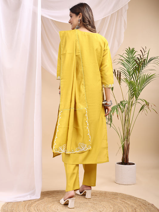 Sunshine Yellow Kurta Set – Fresh & Festive
