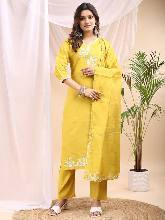 Sunshine Yellow Kurta Set – Fresh & Festive