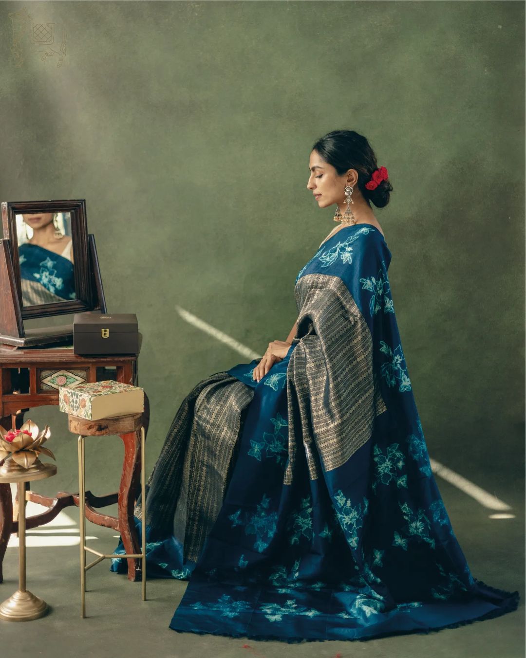 Royal Blue Elegance Saree