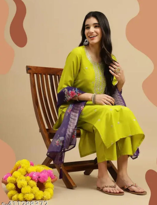 Elegant Ivory Suit with Intricate Black Floral Detailing