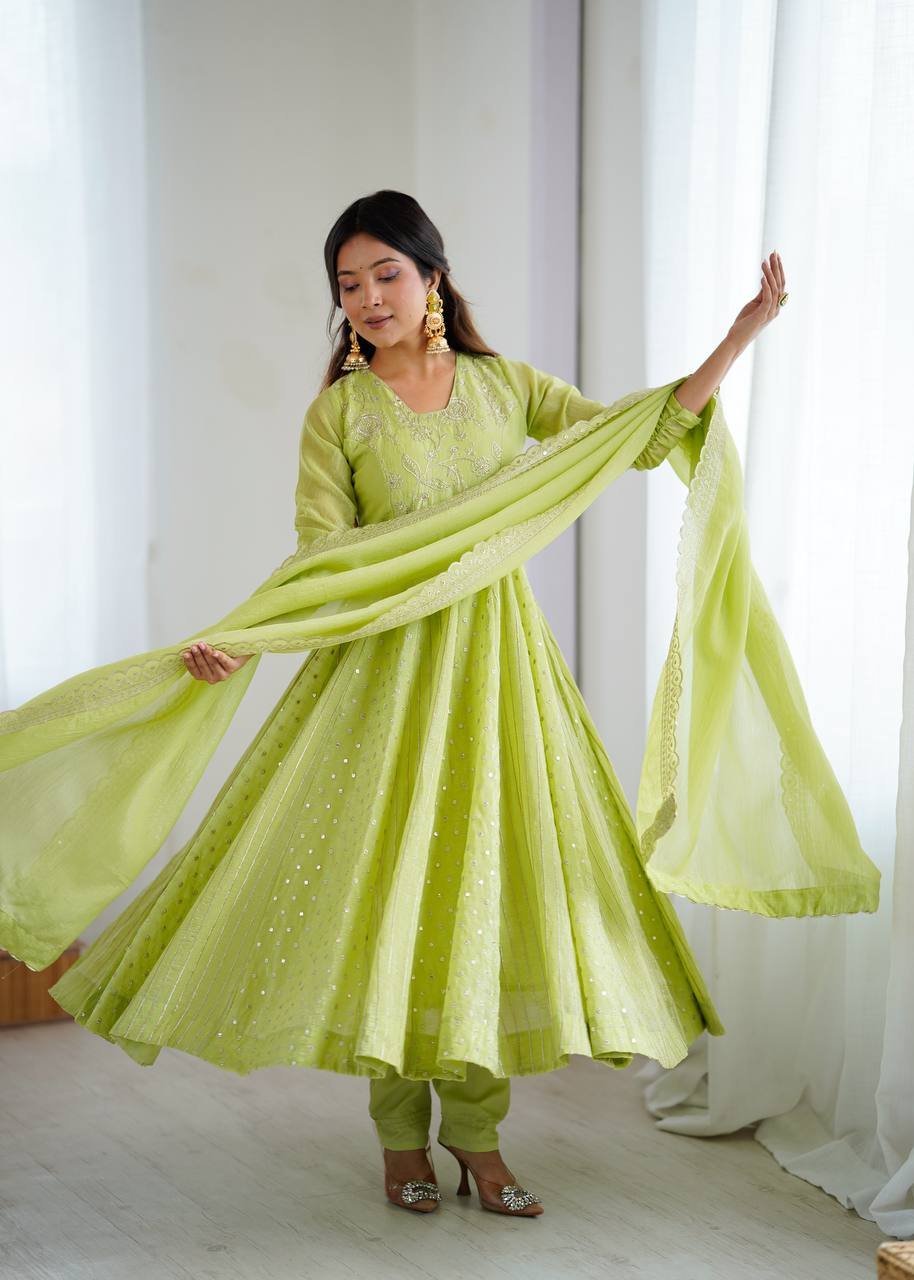 Scarlet Grace Anarkali Set | Festive & Wedding Wear