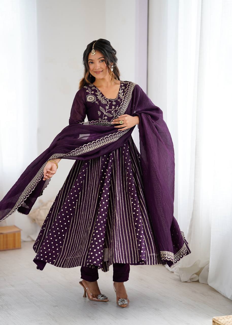 Scarlet Grace Anarkali Set | Festive & Wedding Wear