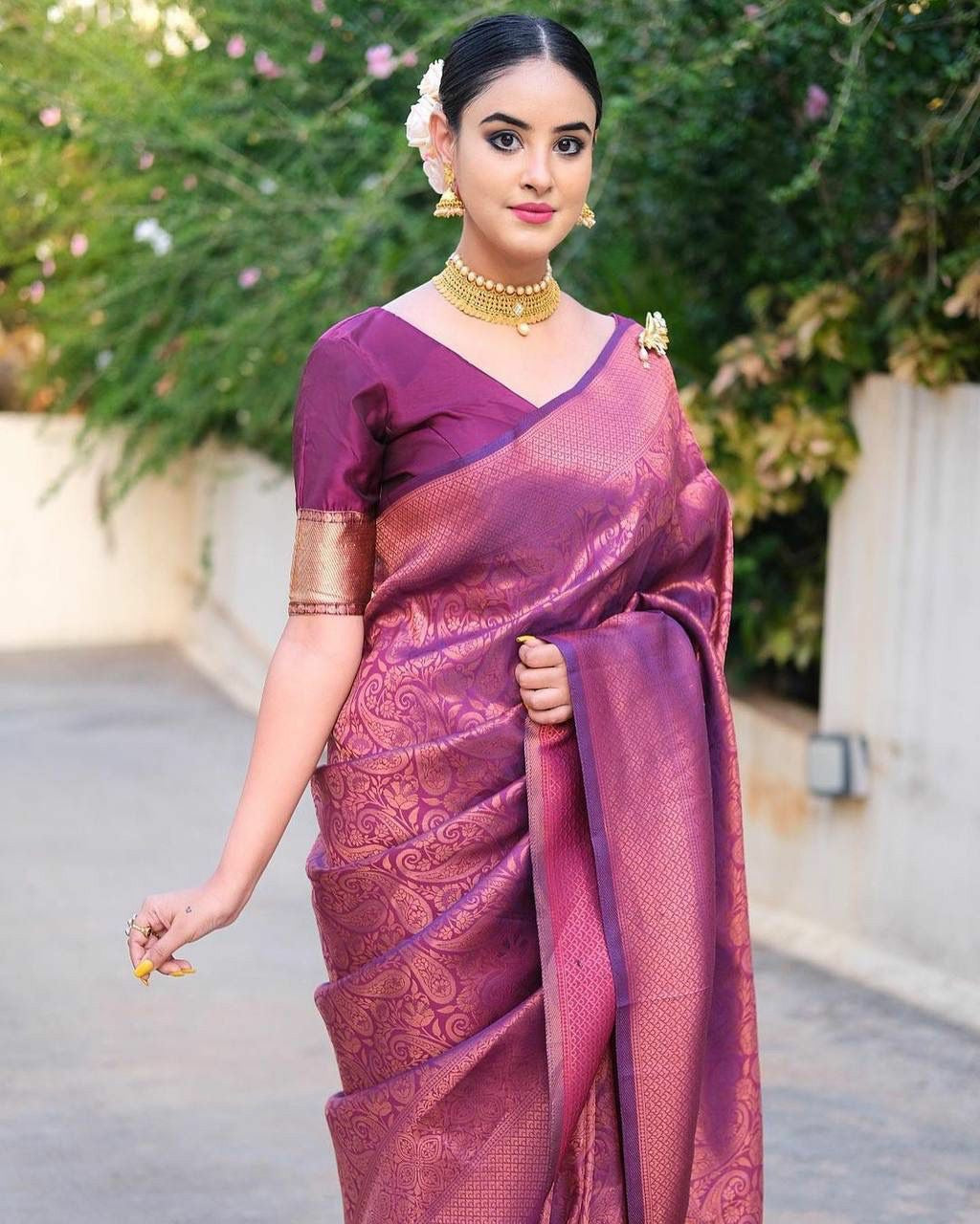Purple Majesty Silk Drape