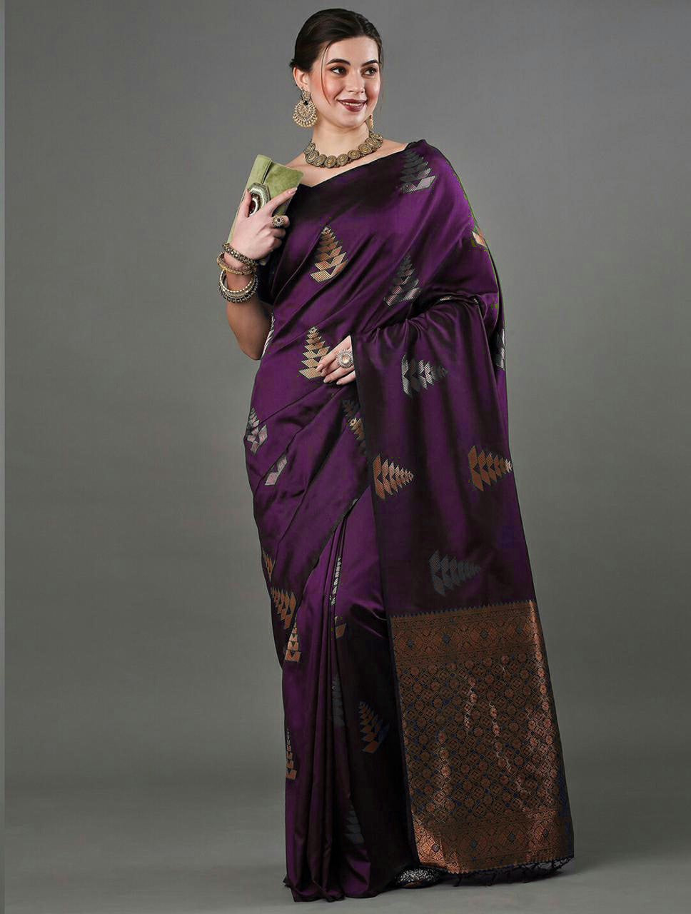 Wedding Wear Wine Saree Collection