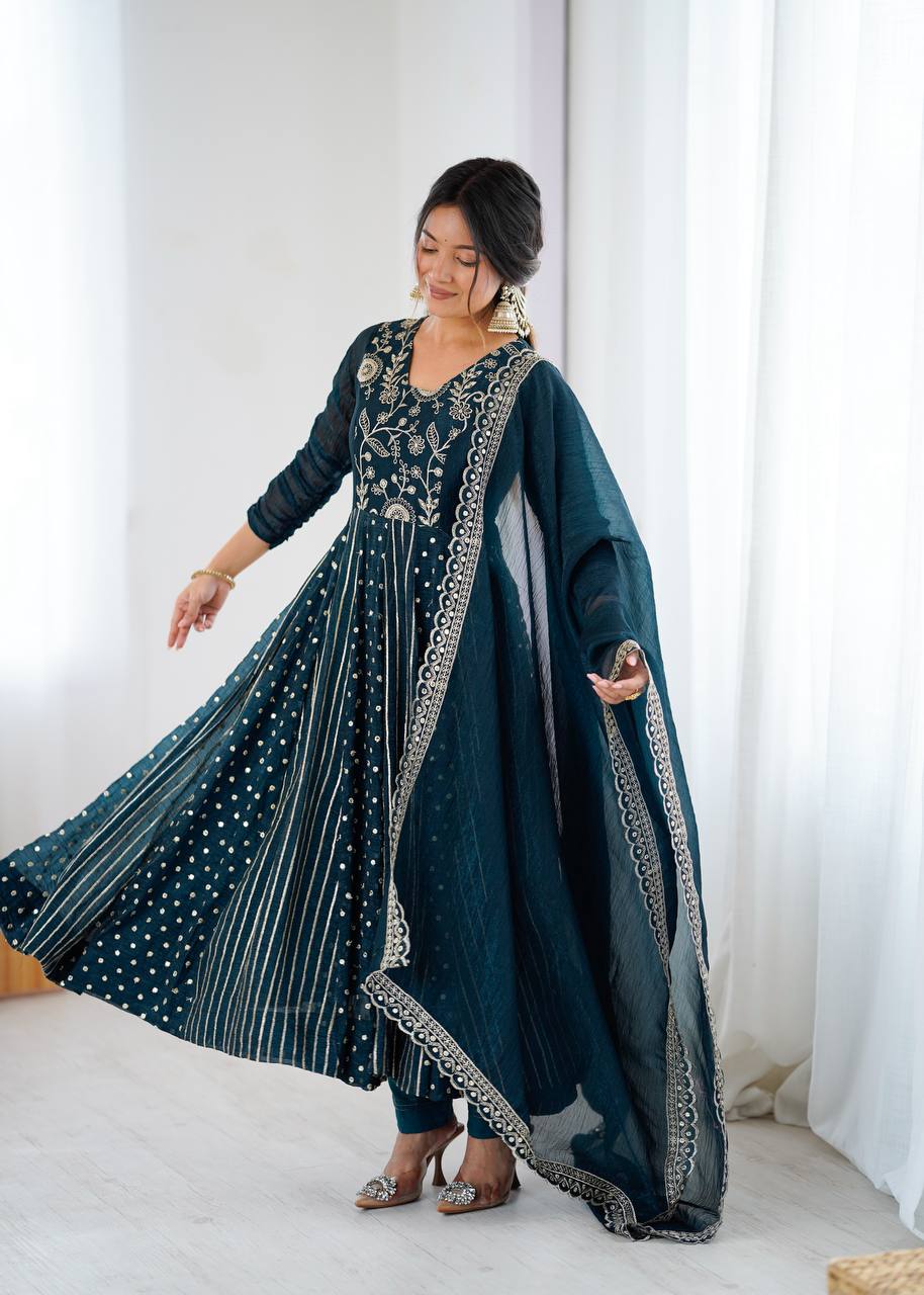 Scarlet Grace Anarkali Set | Festive & Wedding Wear
