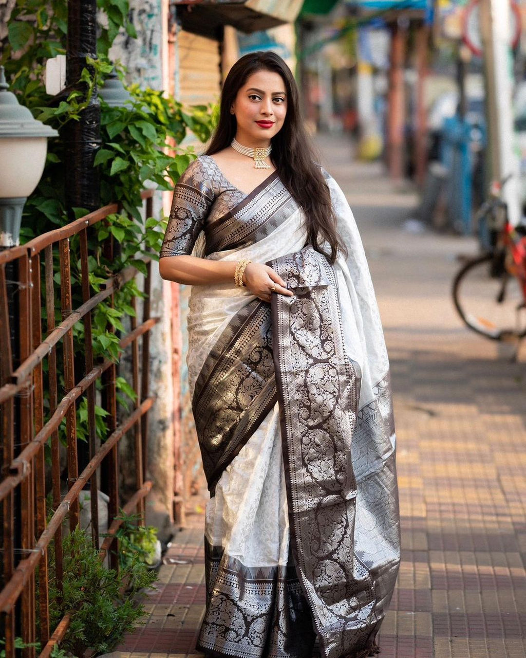 Ivory & Charcoal Elegance