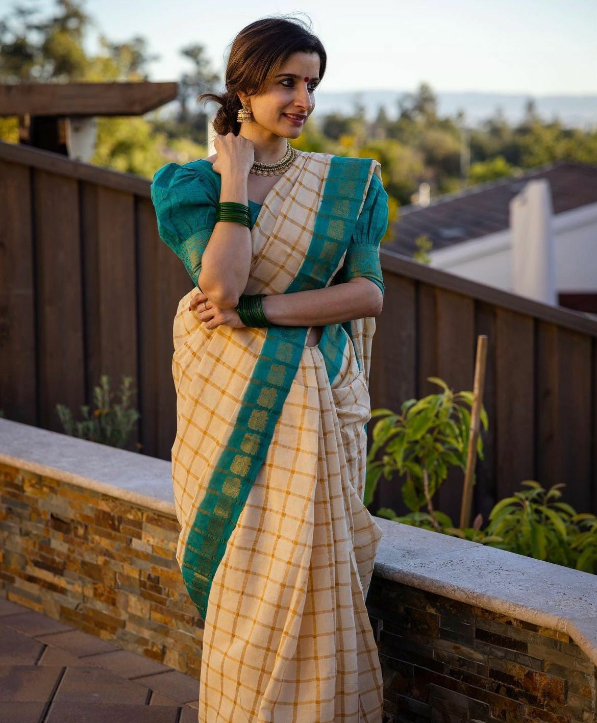 Ivory dreams wrapped in teal elegance