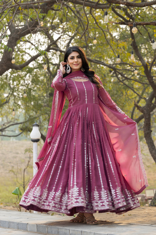 Elegance Embroidered Anarkali