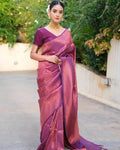 Purple Majesty Silk Drape
