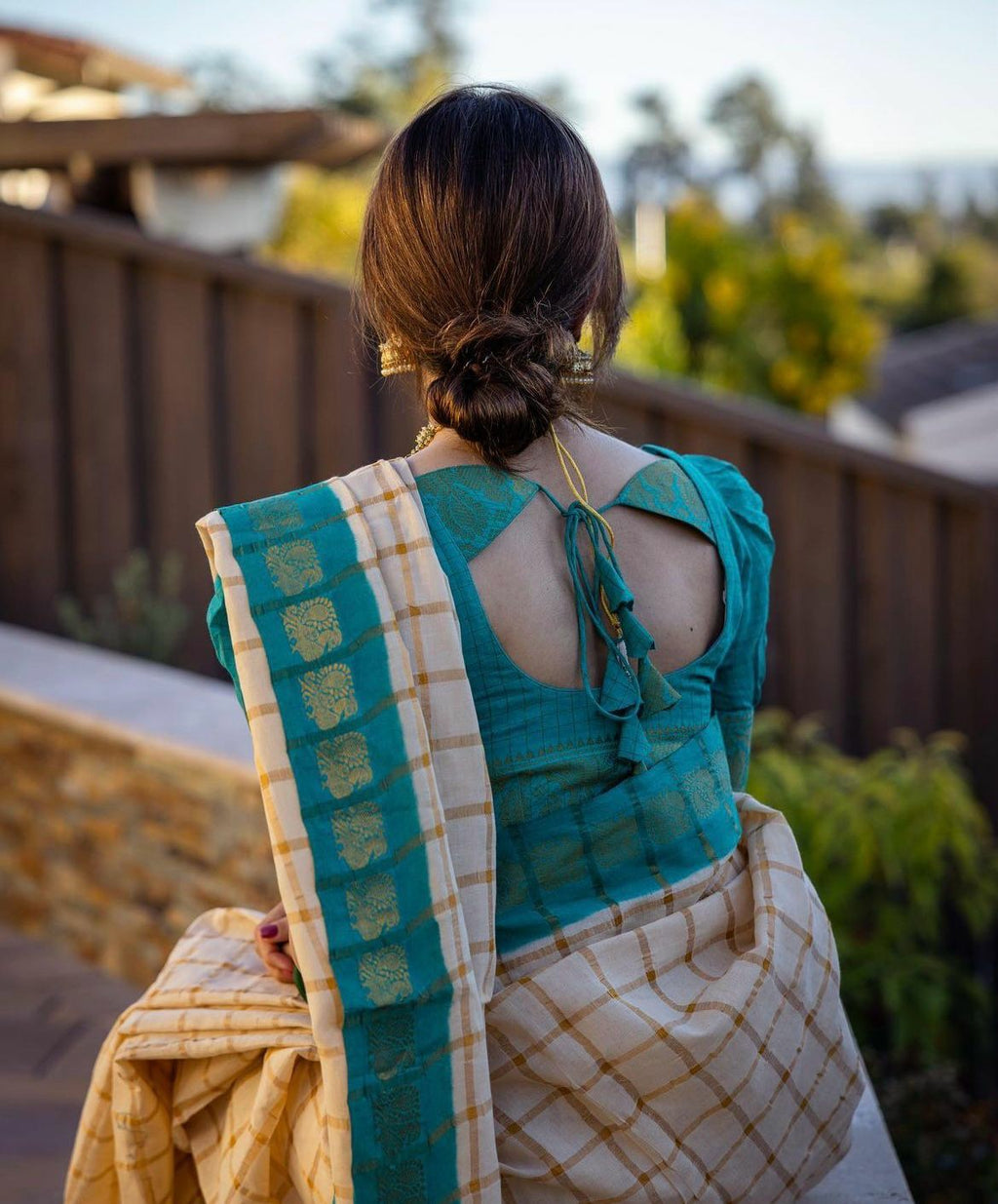 Ivory dreams wrapped in teal elegance