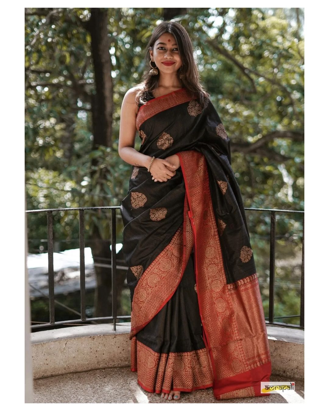Black Ember Saree