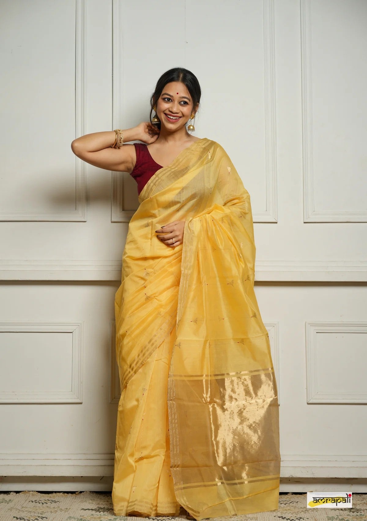 Traditional Handloom Saree – Pure Grace