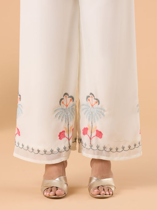 White Embroidered Kurta Set with Dupatta | Elegant Traditional & Festive Suit