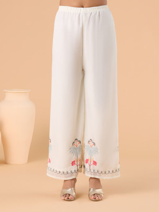White Embroidered Kurta Set with Dupatta | Elegant Traditional & Festive Suit