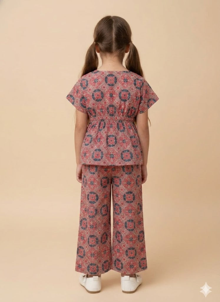 Little Blossom Printed Top & Pant Set