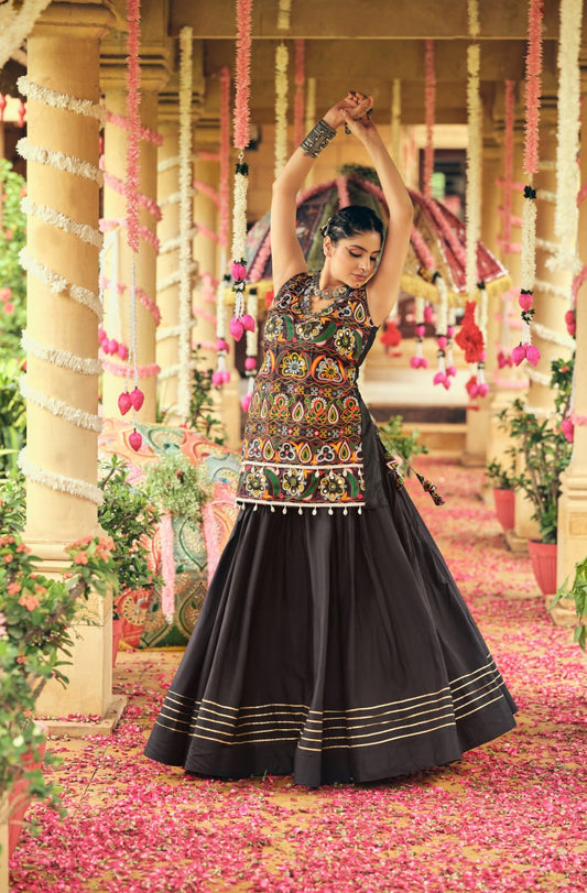 Classy & Chic in Black Lehenga