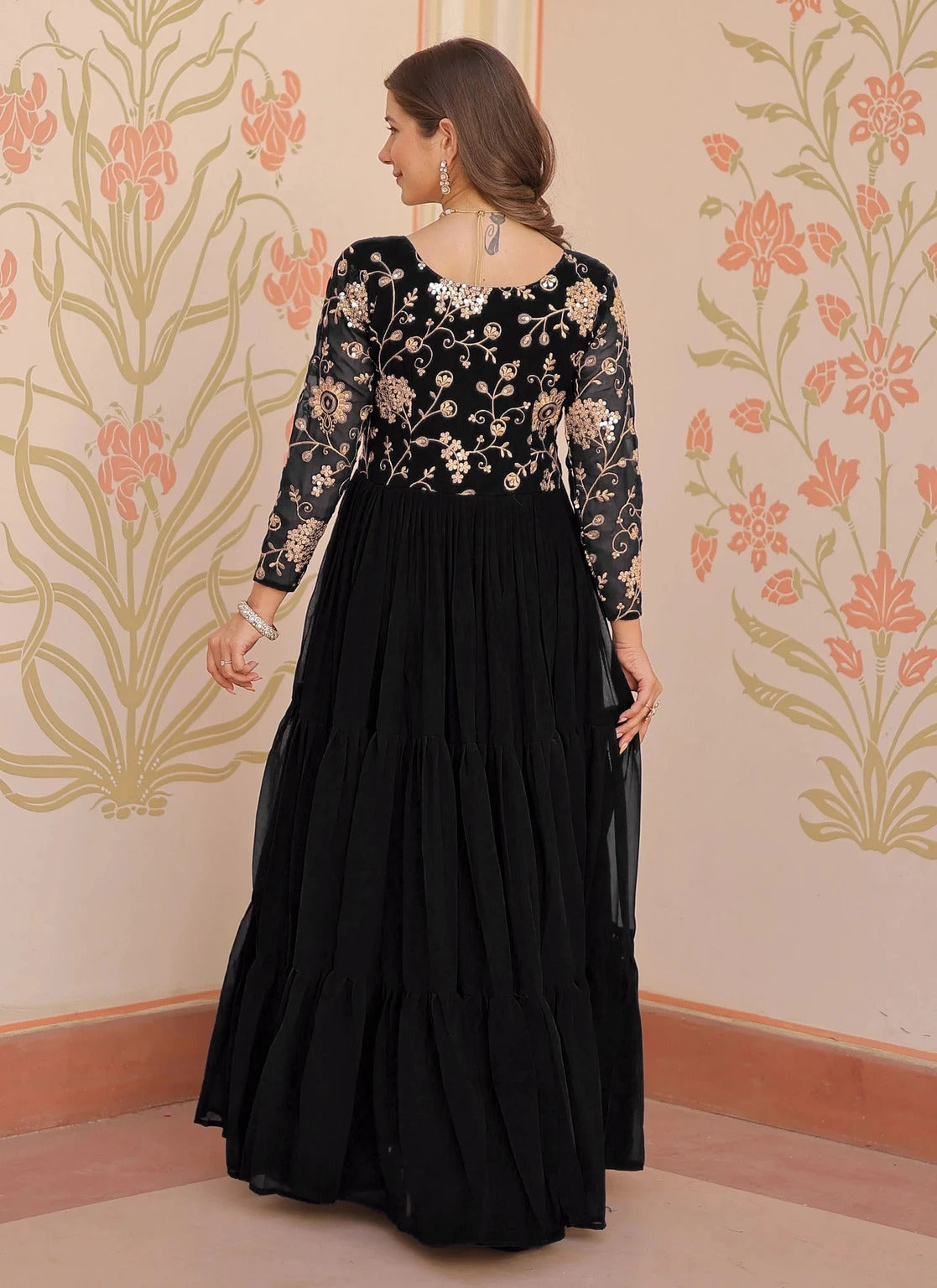 Designer Embroidered Anarkali Gown for Women