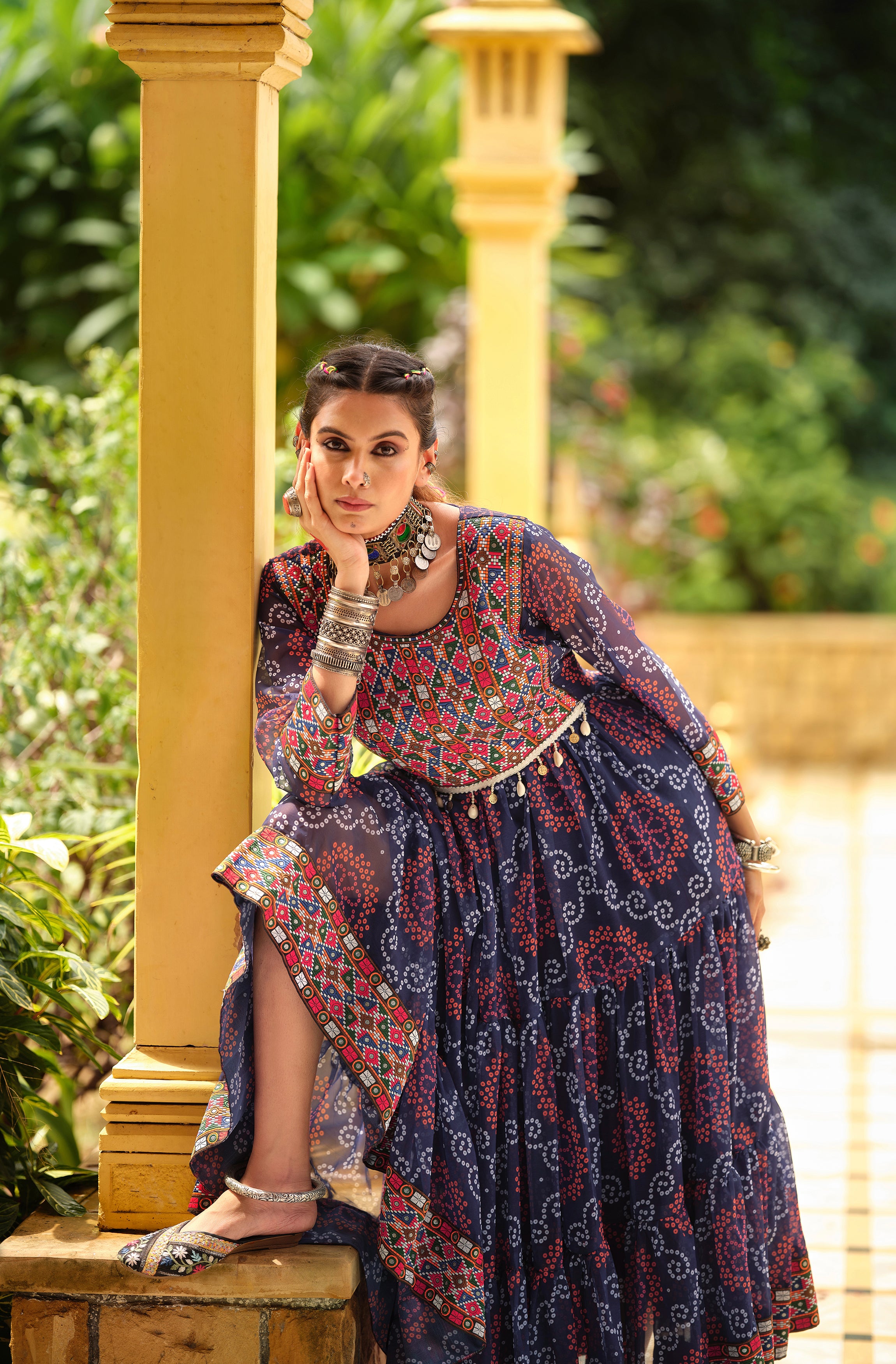 Blue Printed Kurti for Women