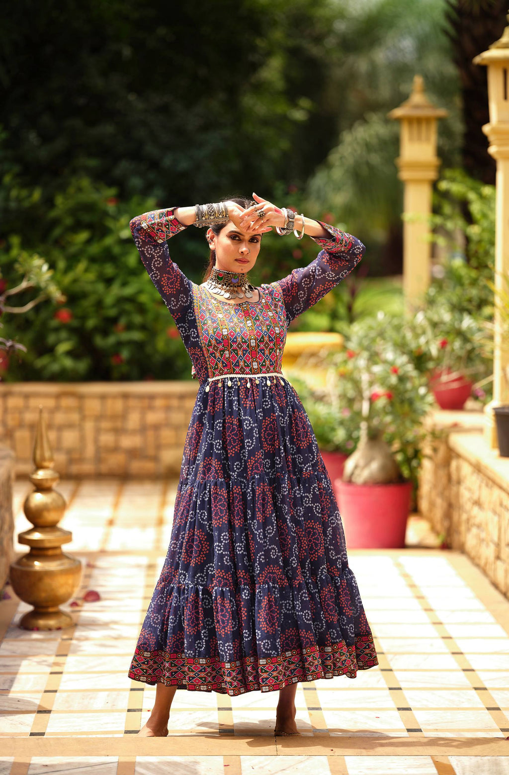 Blue Printed Kurti for Women