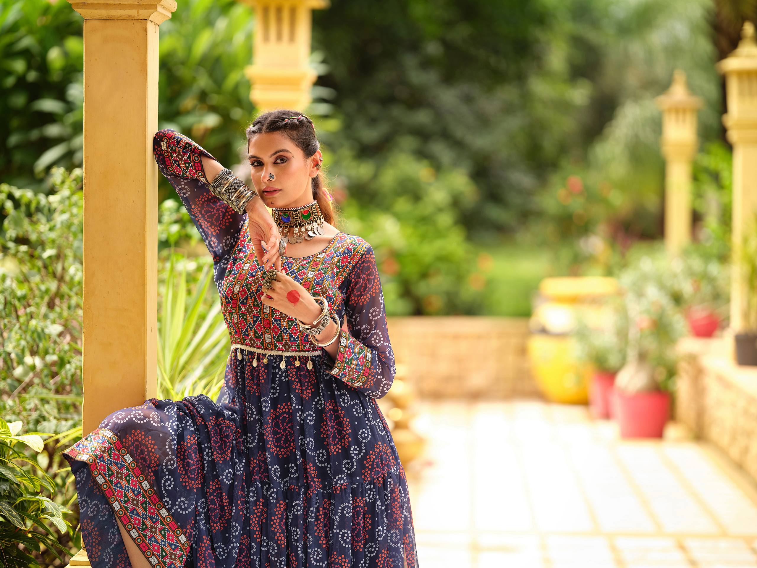 Blue Printed Kurti for Women