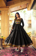 Black Embroidered Kurti for Women