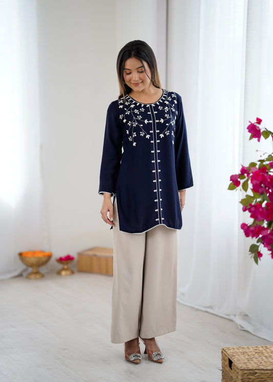 Stylish Blue Tunic for Women – Ethnic & Casual Wear