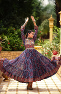 Blue Printed Kurti for Women