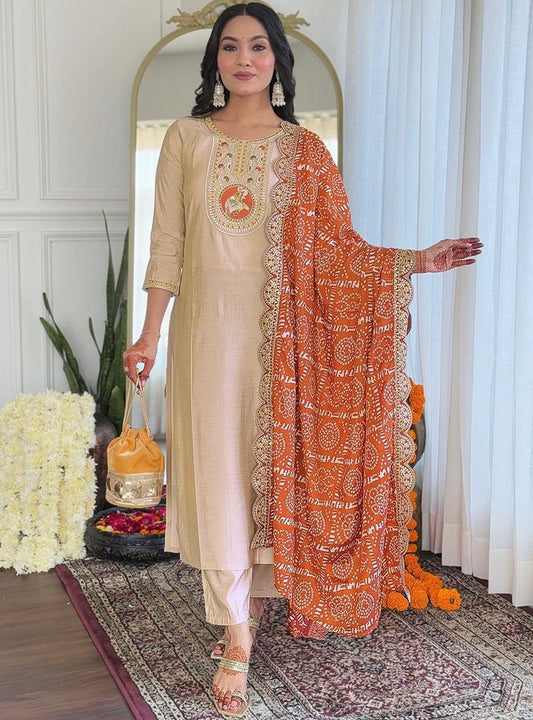 Cream Bliss Kurta Collection