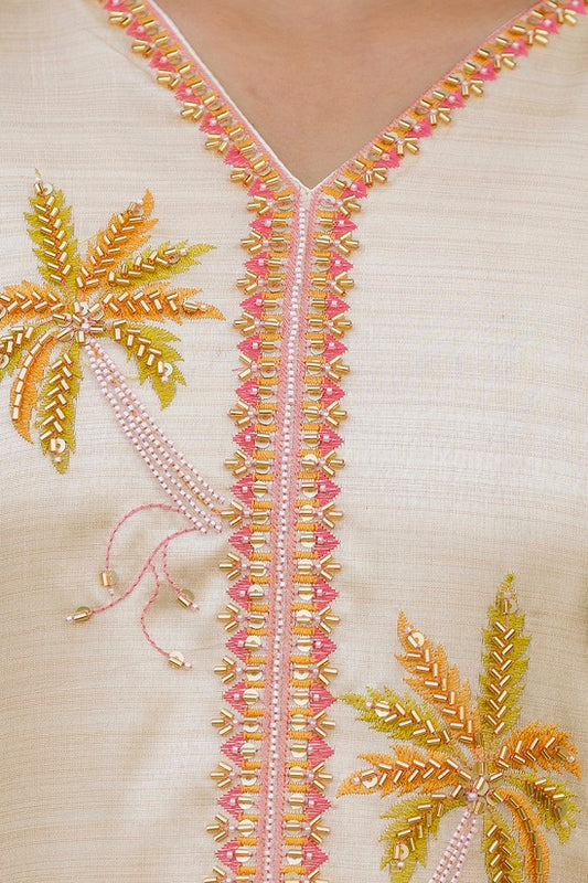 Minimal Muse: Chic Cream Kurta Set for Everyday Style