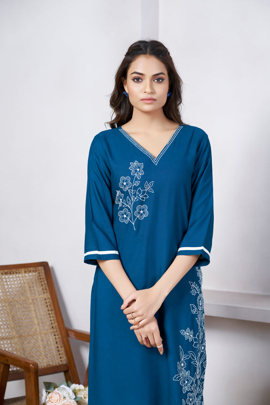 Stylish Blue Tunic for Women – Ethnic & Casual Wear