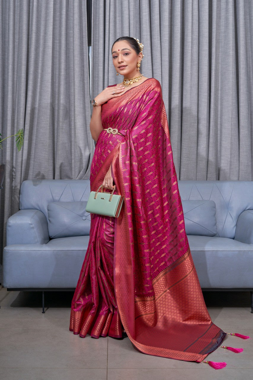 Elegant Designer Silk Saree with Zari Work
