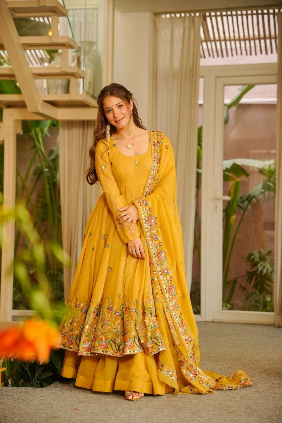Embroidered Anarkali Suit with Dupatta – Elegant Festive & Wedding Wear for Women