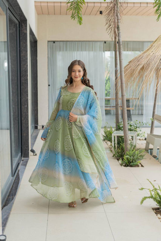 Green Grace Kurta Set