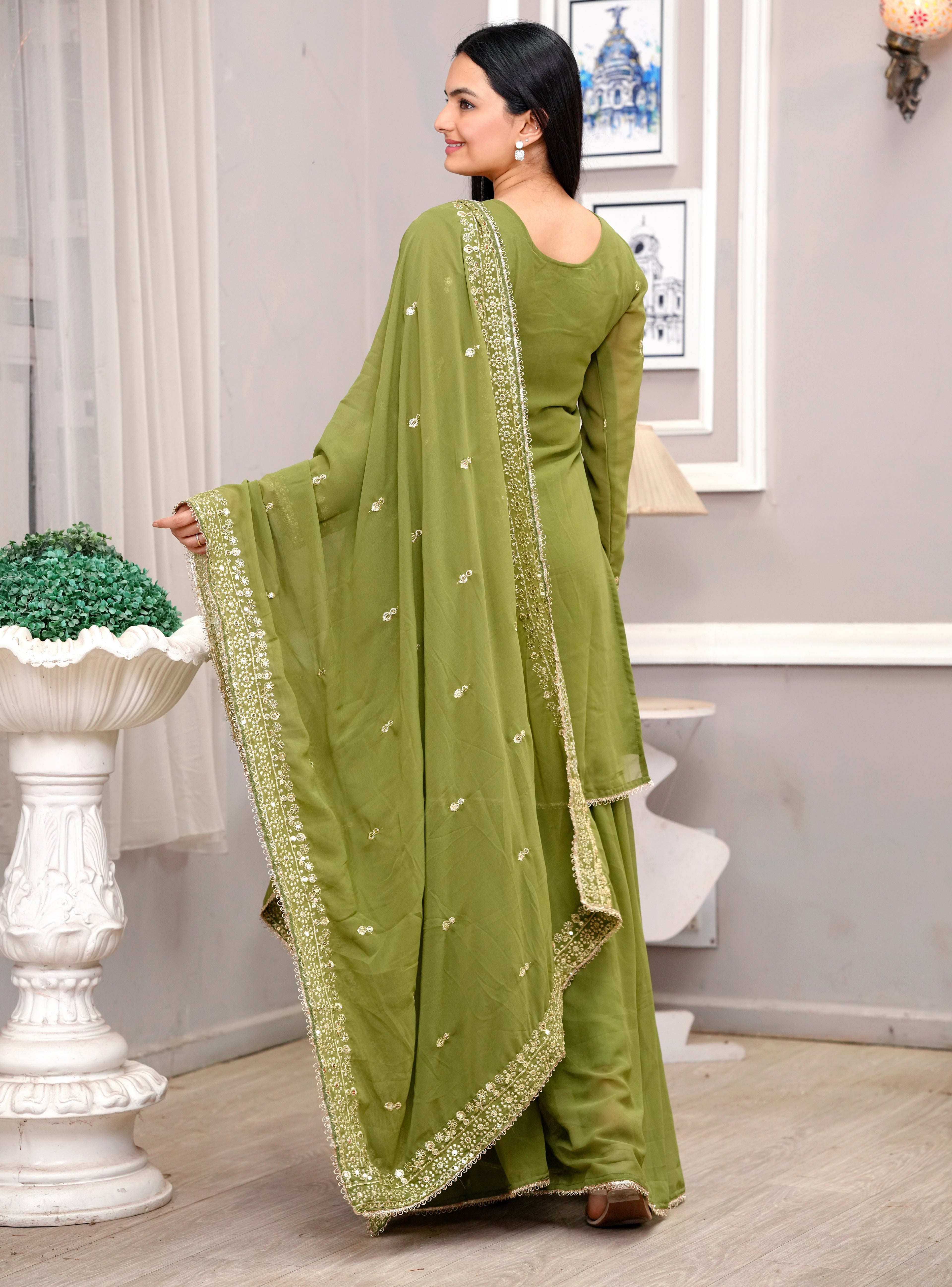 Elegant Monotone Kurta Set