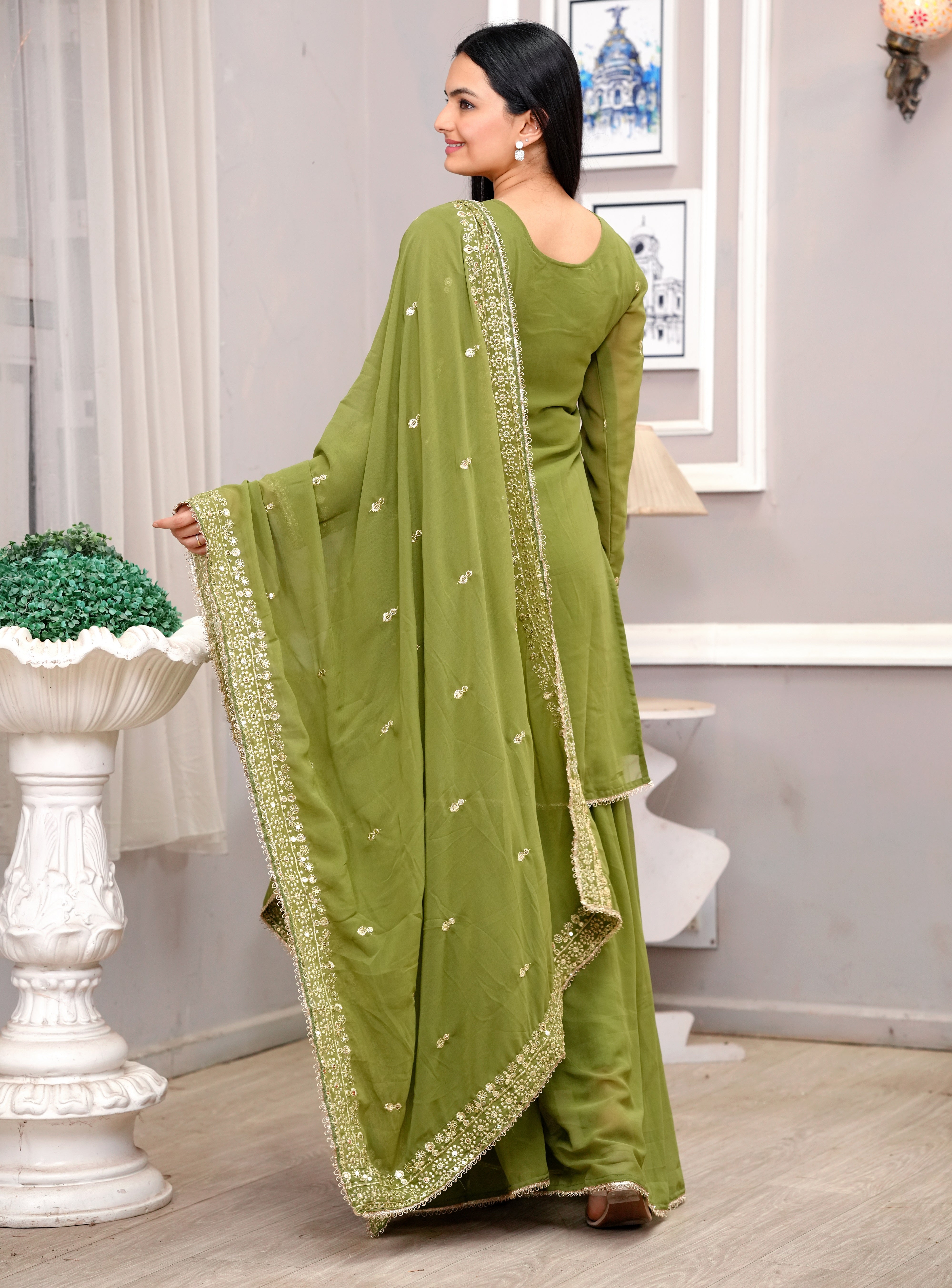 Elegant Monotone Kurta Set