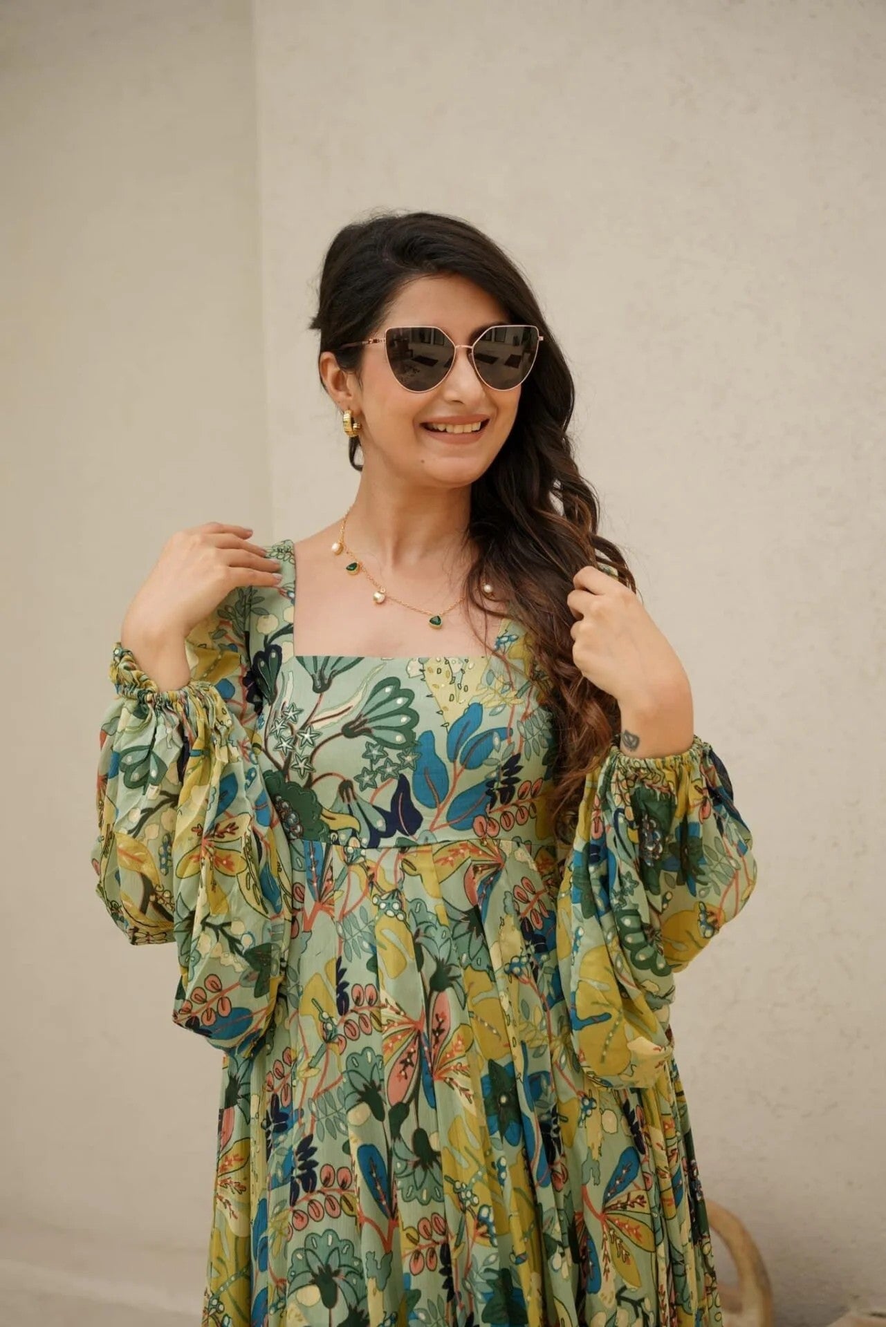 Refreshing Hues: Light Green Maxi Dress