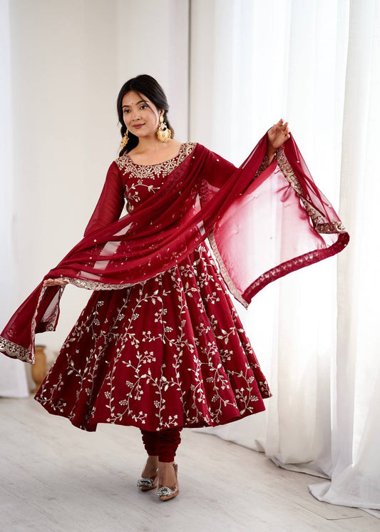 Festive Glow Anarkali Ensemble