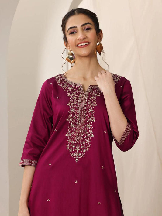 Elegant Maroon Kurta Set for Women