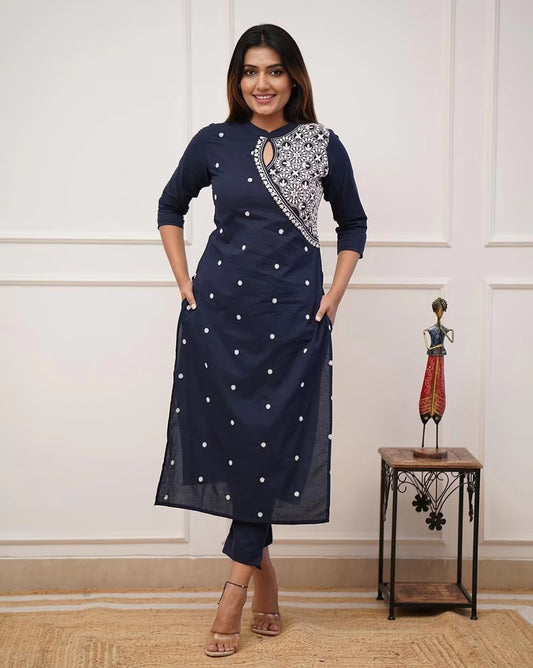 Party Wear Rayon Straight Kurta With Duptta
