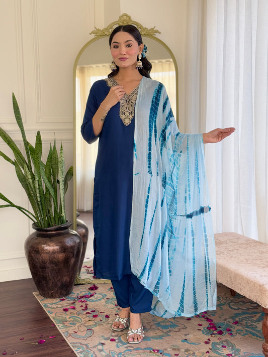 Blue Noir – Luxe Navy Kurta Set for Every Occasion