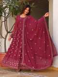Party Wear Embroidered Onion Gown Set