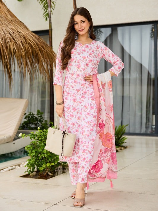 Elegant Pink Kurta Set for Festive Glow
