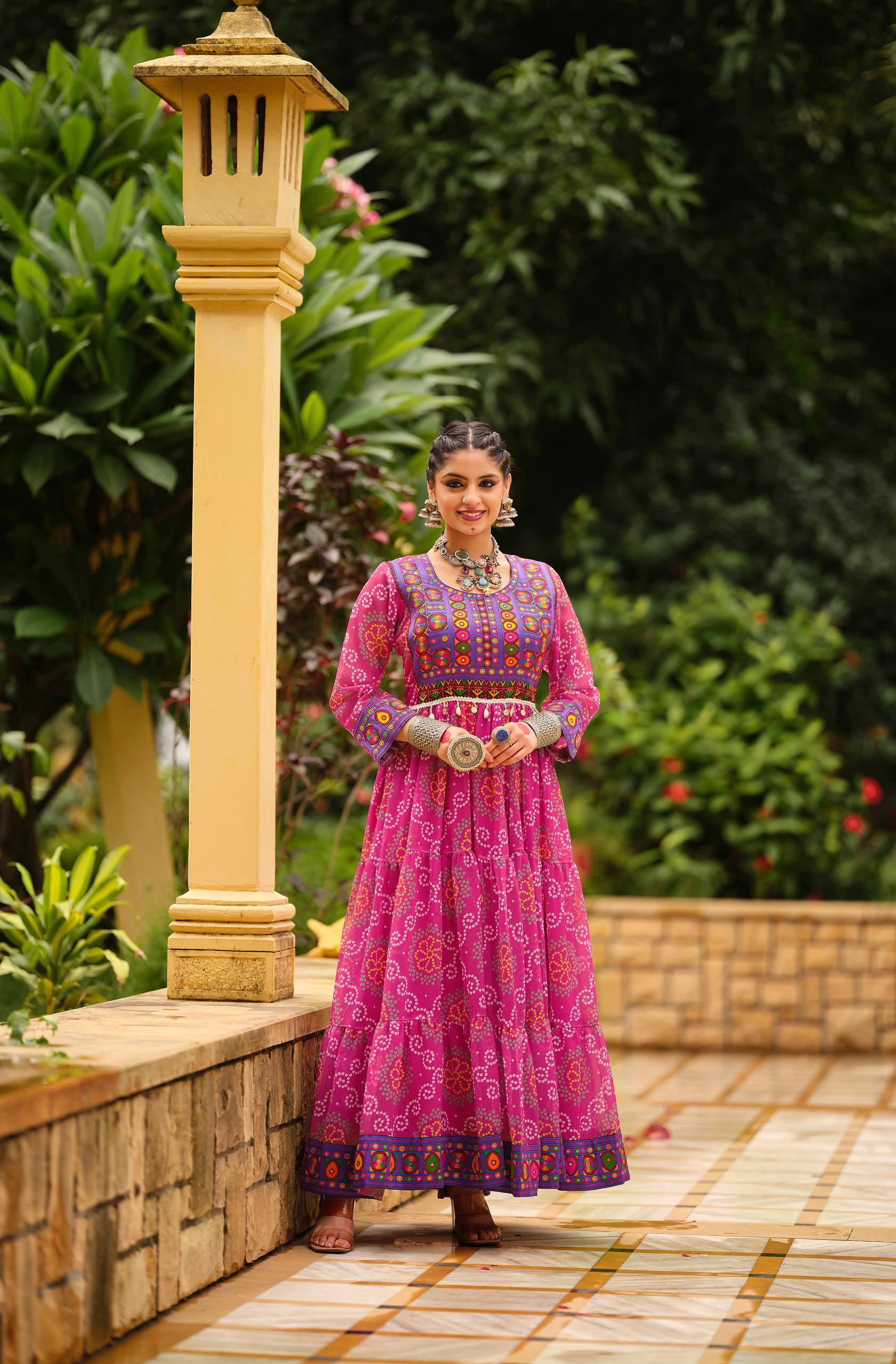 Pink Printed Kurti for Women